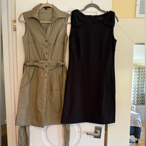 Katherine Barclay Black and Tan Dresses